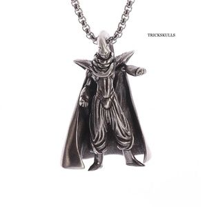 Tentacle Head Caped Alien Wizard Pendant Anime Gaming Streetwear 60cm Box Chain